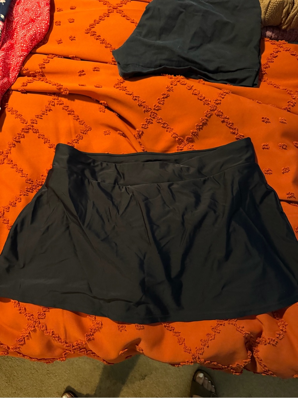 Classic Black Swim Skirt Bikini Bottom - Flattering Coverage